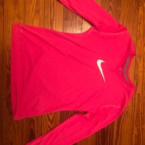 Girls Nike Pink Longsleeve